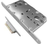 Защелка врезная Trodos SD600ET с фиксацией под цилиндр с овальной планкой, магнит, белый 202147