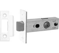 Защелка врезная Trodos 6-45 без фиксации с прямоуг. планкой, металл, белый матовый 206080