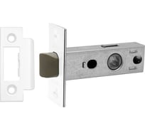 Защелка врезная Trodos 6-45 без фиксации с прямоуг. планкой, пластик, белый матовый 206082