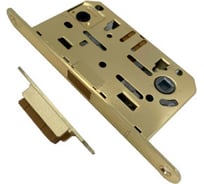 Защелка врезная Trodos CX410B-S с фиксацией под поворотную ручку с овал. планкой, магнит, золото 202223