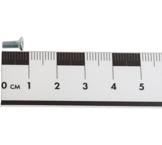 Винт с потайной головкой МЕТАЛЛСЕРВИС M3x8 мм, DIN 965, цинк, 200 шт. МС 1269935