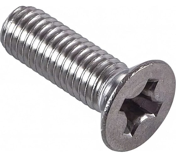 Винт с потайной головкой МЕТАЛЛСЕРВИС M3x6 мм, DIN 965, цинк, 300 шт. МС 1269929