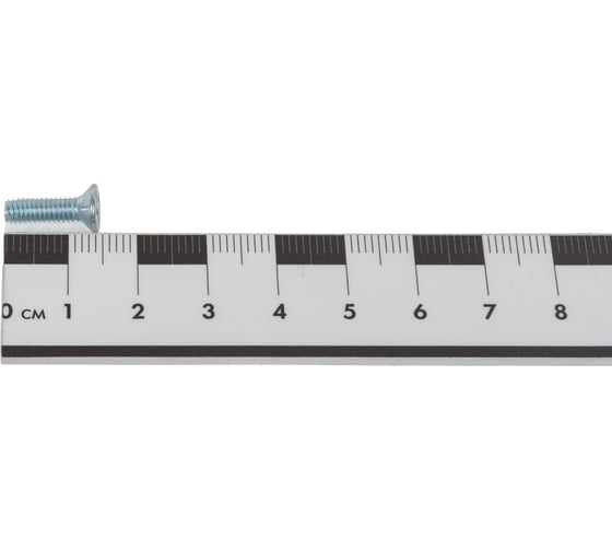 Винт с потайной головкой МЕТАЛЛСЕРВИС M4x14 мм, DIN 965, цинк, 800 шт. МС 1269972