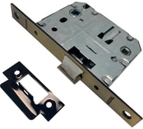 Защелка врезная Trodos PE70 с фиксацией под поворотную ручку с прямоугольной планкой, металл, бронза 202137