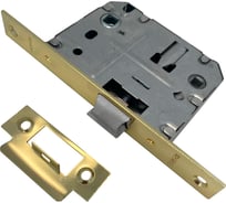 Защелка врезная Trodos PE70 с фиксацией под поворотную ручку с прямоугольной планкой, металл, золото 202132