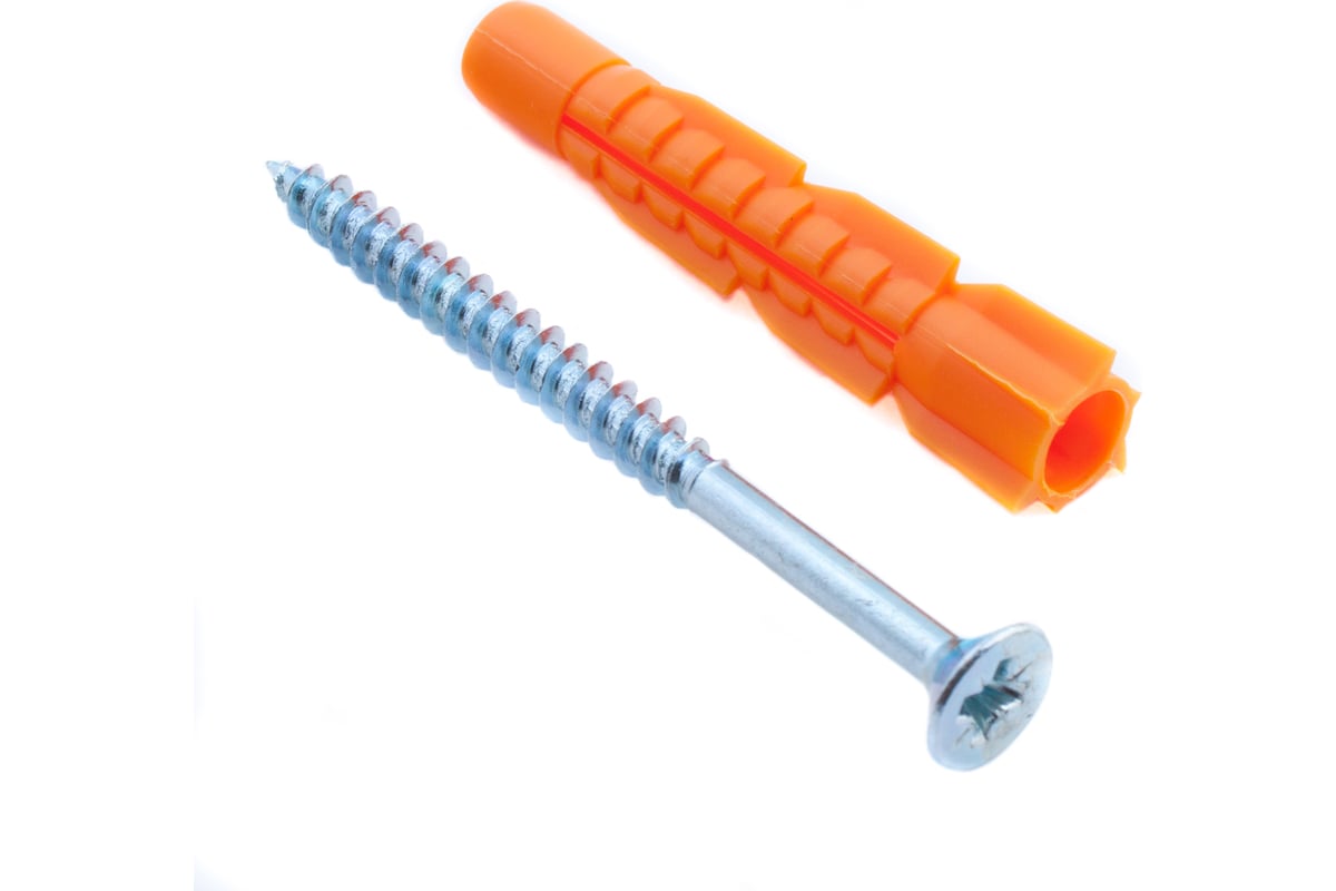 Универсальный дюбель Стройбат 10x61 с саморезом 6x80 3 шт 046001 ...
