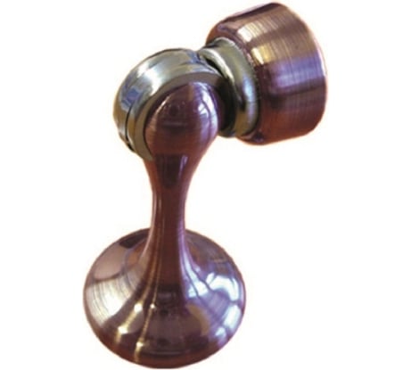 Упор дверной Trodos "102" магнитный L76, медь 205004