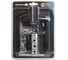 Комплект ручка и защелка Аллюр АРТ "ЛАНА" BL/W+L45-8 BL (861511/S45) матовый черный/белый 15711 5