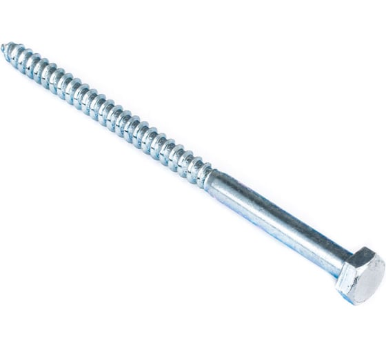 Сантехнический болт Стройбат DIN 571 6x 90 белый цинк 2 шт 036791 1