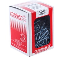 Универсальные саморезы Стройбат 5,0x40 белый цинк 3200 шт 204360