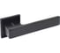Комплект ручка и защелка Аллюр АРТ "РИНГО" BL+L45-8 BL (83150/S45) матовый черный 15723 2