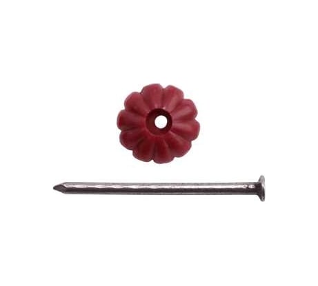 Гвозди декоративные Доброга 1,8x30 бордовый 100 шт. ТД-00009547