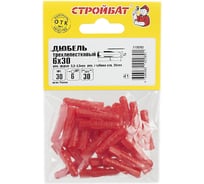 Трехлепестковый дюбель Стройбат 6x30 30 шт 269751