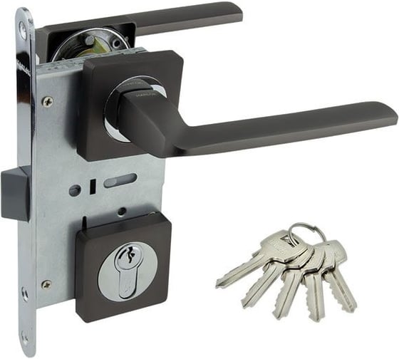 Замок врезной MARLOK 85/5295-ЦМ60 межосевое 85 мм (Тип 4) GF (графит) 035222 1