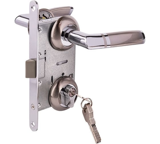 Замок врезной MARLOK 85/5409-ЦМ60 межосевое 85 мм (Тип 4) SN (никель) 029147