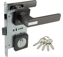 Замок врезной MARLOK 85/5291-ЦМ60 межосевое 85 мм (Тип 4) GF (графит) 035237