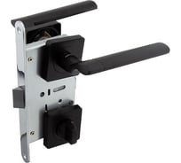 Защелка с ручками MARLOK 96/5219 WC межосевое 96 мм (Тип 6) BL (черный) 035878