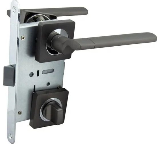 Защелка с ручками MARLOK 96/5219 WC межосевое 96 мм (Тип 6) GF (графит) 016153 1