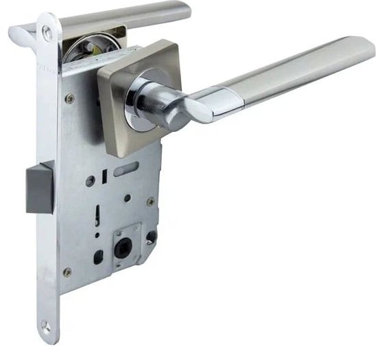 Защелка с ручками MARLOK 96/5219 межосевое 96 мм (Тип 5) SN (никель) 001290