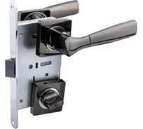 Защелка с ручками MARLOK 96/5218 WC межосевое 96 мм (Тип 6) BN (черный никель) 016149