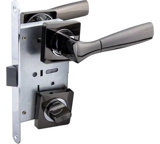 Защелка с ручками MARLOK 96/5218 WC межосевое 96 мм (Тип 6) BN (черный никель) 016149 1