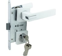 Замок врезной MARLOK 85/5291-ЦМ60 межосевое 85 мм (Тип 4) WW (глянцевый белый) 019217