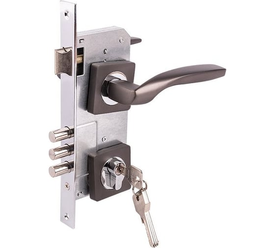 Замок врезной MARLOK 85/5215-ЦМ60 межосевое 85 мм (Тип 2) GF (графит) 029119 1