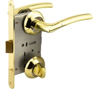 Защелка с ручками MARLOK 96/5406 WC межосевое 96 мм (Тип 6) РВ (золото) 011060