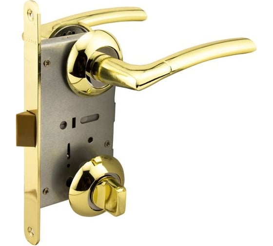 Защелка с ручками MARLOK 96/5406 WC межосевое 96 мм (Тип 6) РВ (золото) 011060 1