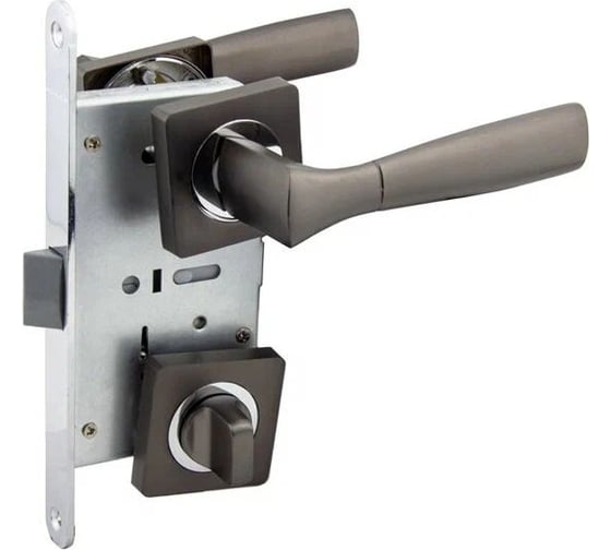 Защелка с ручками MARLOK 96/5218 WC межосевое 96 мм (Тип 6) GF (графит) 016150