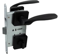 Защелка с ручками MARLOK 96/5215 WC межосевое 96 мм (Тип 6) BL (черный) 035877