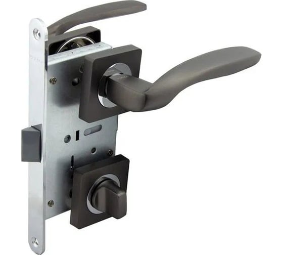 Защелка с ручками MARLOK 96/5215 WC межосевое 96 мм (Тип 6) GF (графит) 016144 1