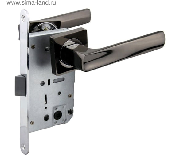 Защелка с ручками MARLOK 96/5217 межосевое 96 мм (Тип 5) BN (черный никель) 024087