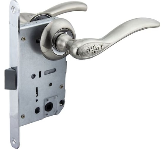 Защелка с ручками MARLOK 96/5413 межосевое 96 мм (Тип 5) SN (никель) 008377 1