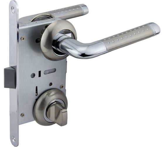 Защелка с ручками MARLOK 96/5403 WC межосевое 96 мм (Тип 6) SN (никель) 011059