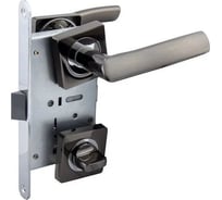 Защелка с ручками MARLOK 96/5212 WC межосевое 96 мм (Тип 6) BN (черный никель) 029755