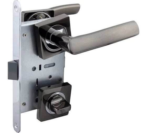 Защелка с ручками MARLOK 96/5212 WC межосевое 96 мм (Тип 6) BN (черный никель) 029755 1