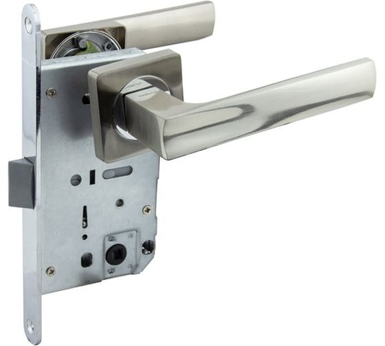 Защелка с ручками MARLOK 96/5217 межосевое 96 мм (Тип 5) SN (никель) 011654 1