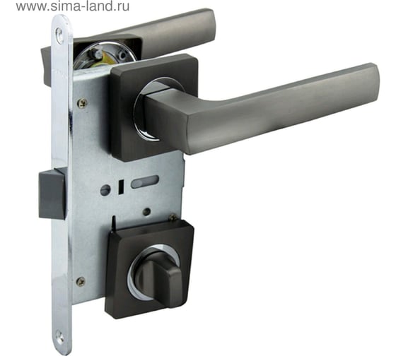 Защелка с ручками MARLOK 96/5217 WC межосевое 96 мм (Тип 6) GF (графит) 016147 1