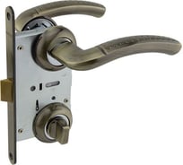 Защелка с ручками MARLOK 96/5402 WC межосевое 96 мм (Тип 6) AВ (бронза) 035247