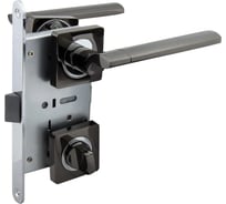 Защелка с ручками MARLOK 96/5219 WC межосевое 96 мм (Тип 6) BN (черный никель) 016152