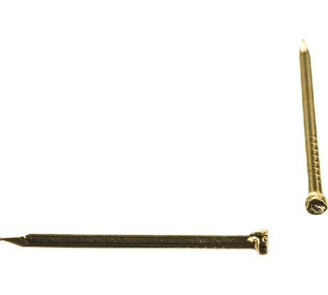 Финишные гвозди Стройбат 1,2x20 латунированные 100 шт 243941