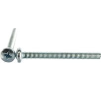 Полукруглый винт Стройбат DIN 7985 М5x50 белый цинк 6 шт 243831