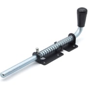 Засов с пружиной Дверной Страж 300 мм чёрный ДС46378