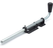 Засов с пружиной Дверной Страж 400 мм чёрный ДС46381