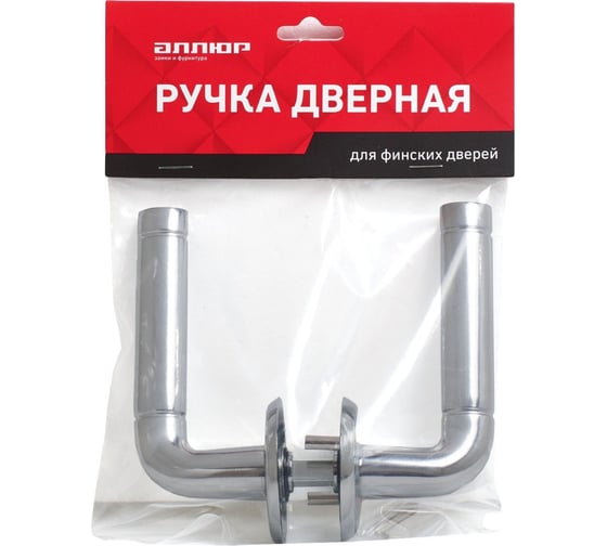 Комплект ручек для финских дверей Аллюр 16/028 CP хром 14859