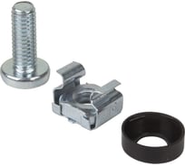 Комплект крепежа винт+шайба+гайка REXANT M6x16 (100 комплектов в уп) 04-2686