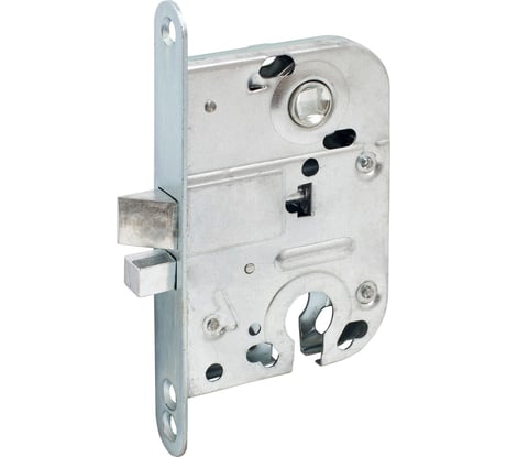 Врезной замок Аллюр 2018 ZP хром, б/о, б/ручки 14133