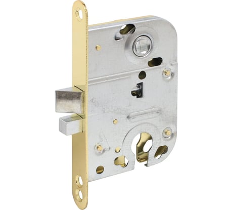 Врезной замок Аллюр 2018 PB золото, б/о, б/ручки 14141