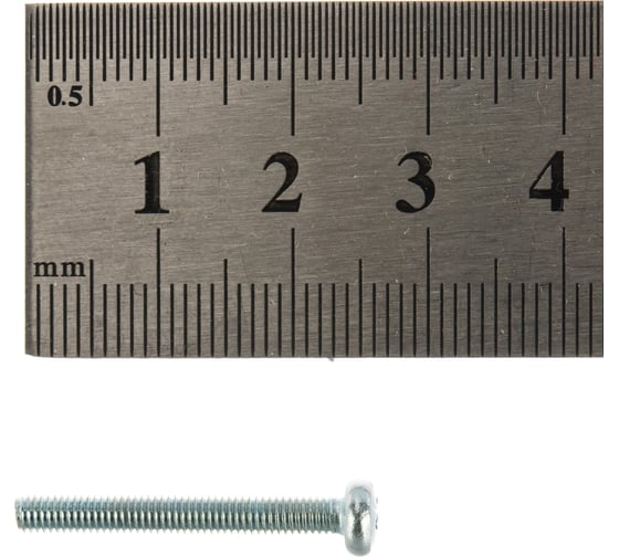 Полукруглый винт Стройбат DIN 7985 М3x25 белый цинк 18 шт 306480